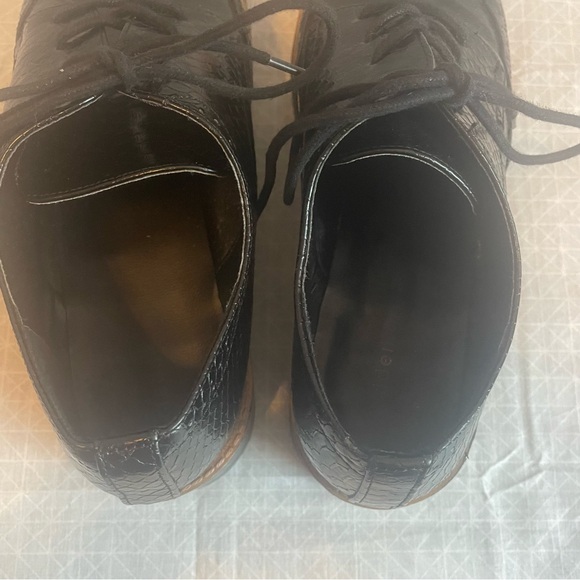 Madden Girl Written Black Snake Platform Oxfords 11 - Picture 5 of 8